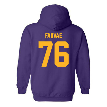 North Alabama - NCAA Football : Anthony Faiivae - Classic Shersey Hooded Sweatshirt-1