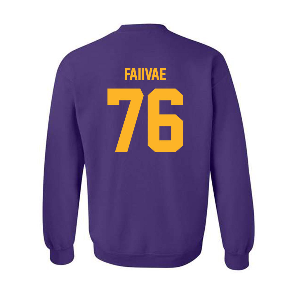 North Alabama - NCAA Football : Anthony Faiivae - Classic Shersey Crewneck Sweatshirt-1