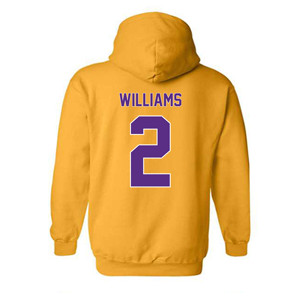 North Alabama - NCAA Men's Basketball : Corneilous Williams - Classic Shersey Hooded Sweatshirt-1