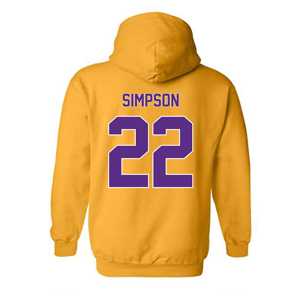 North Alabama - NCAA Football :Jaylen Simpson - Classic Shersey Hooded Sweatshirt-1