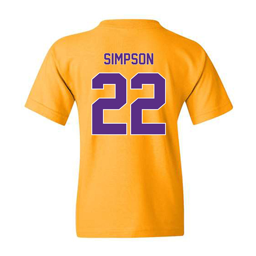 North Alabama - NCAA Football :Jaylen Simpson - Classic Shersey Youth T-Shirt-1