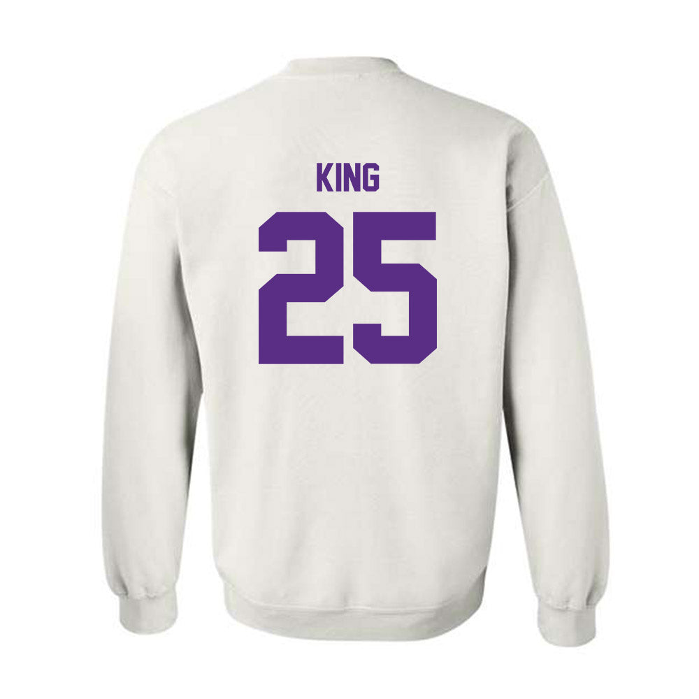 North Alabama - NCAA Men's Basketball : Darkaun King - Classic Shersey Crewneck Sweatshirt-1
