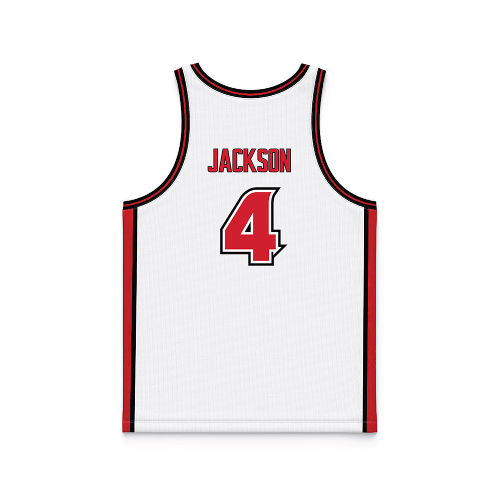 Louisiana - NCAA Women's Basketball : Jazmyne Jackson - White Basketball Jersey-1