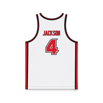 Louisiana - NCAA Women's Basketball : Jazmyne Jackson - White Basketball Jersey-1