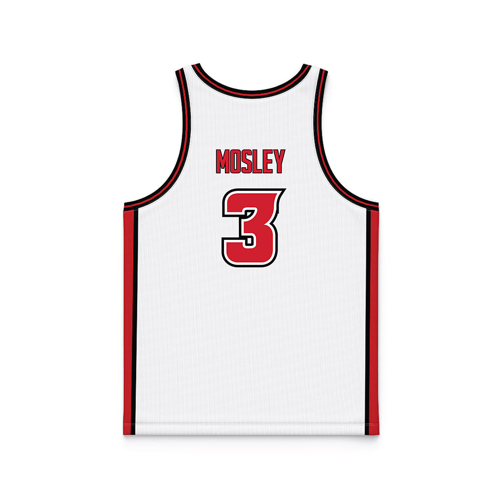 Louisiana - NCAA Women's Basketball : Stephanie Mosley - White Basketball Jersey-1