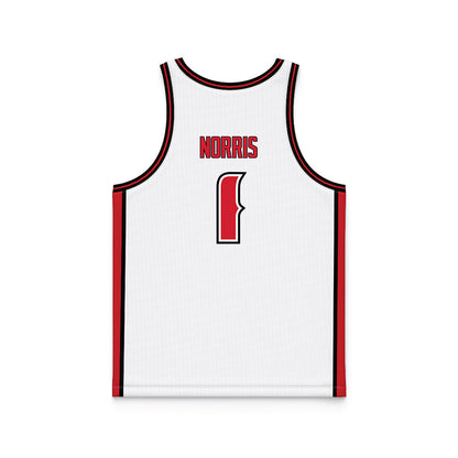 Louisiana - NCAA Women's Basketball : Kahlen Norris - White Basketball Jersey-1