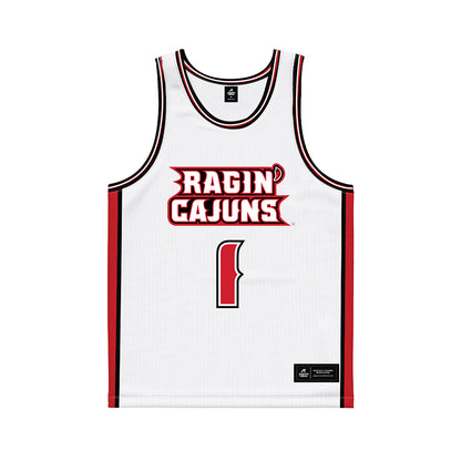 Louisiana - NCAA Women's Basketball : Kahlen Norris - White Basketball Jersey-0