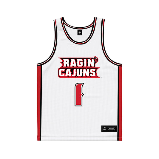 Louisiana - NCAA Women's Basketball : Kahlen Norris - White Basketball Jersey-0