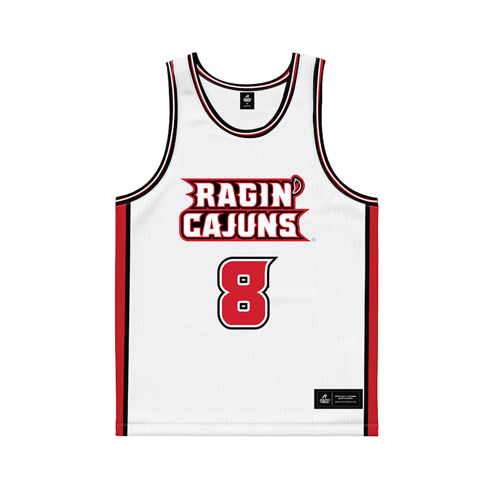 Louisiana - NCAA Women's Basketball : Lily Ba - White Basketball Jersey-0