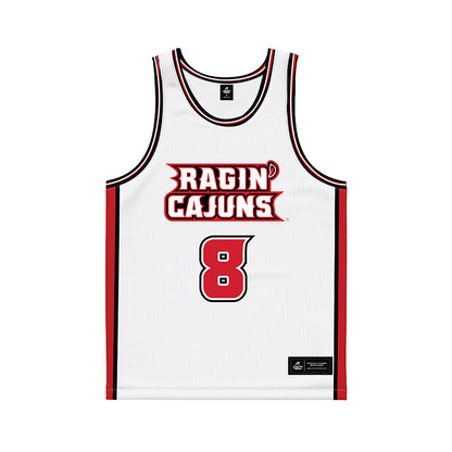 Louisiana - NCAA Women's Basketball : Lily Ba - White Basketball Jersey-0