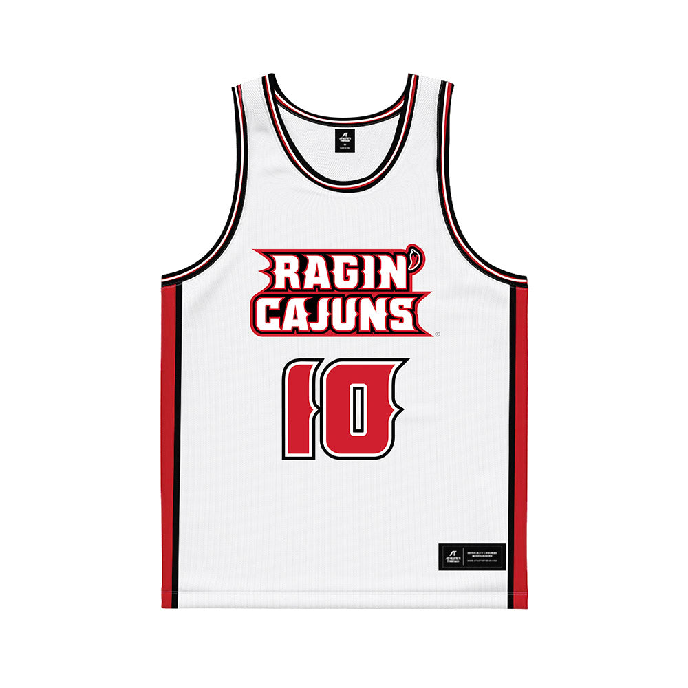 Louisiana - NCAA Women's Basketball : Marina Artero - White Basketball Jersey-0