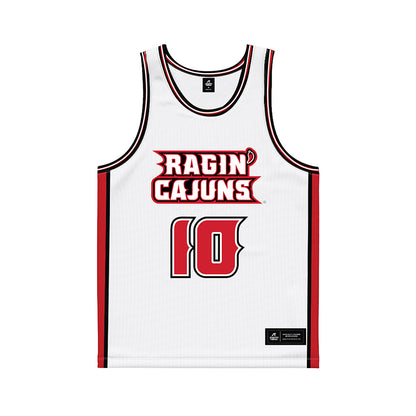 Louisiana - NCAA Women's Basketball : Marina Artero - White Basketball Jersey-0