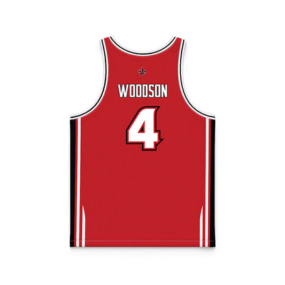 Louisiana - NCAA Men's Basketball : Dariyus Woodson - Red Basketball Jersey-1