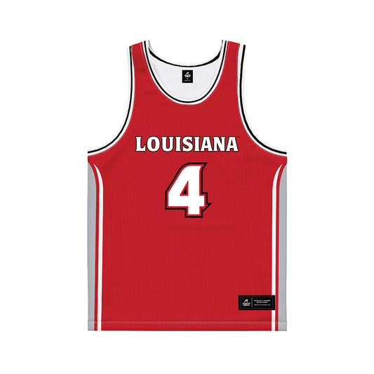Louisiana - NCAA Men's Basketball : Dariyus Woodson - Red Basketball Jersey-0