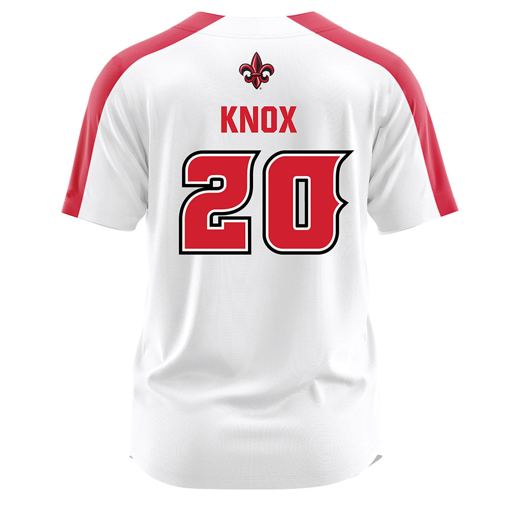 Louisiana - NCAA Softball : Lily Knox - White Jersey-1