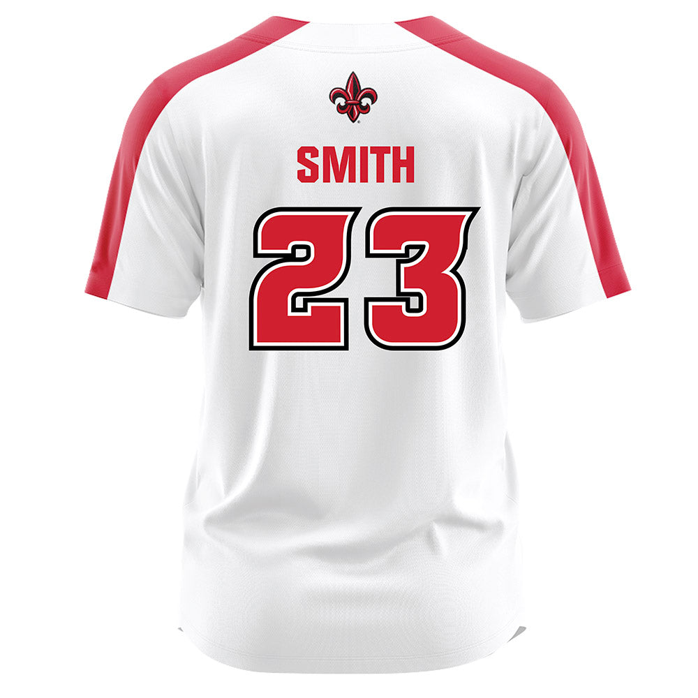 Louisiana - NCAA Softball : Emily Smith - White Jersey