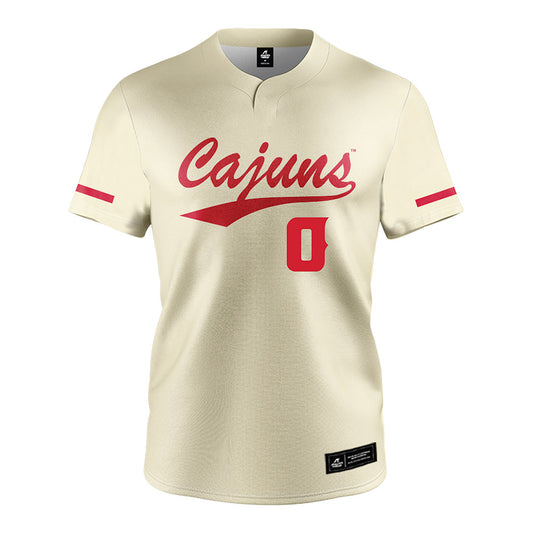 Louisiana - NCAA Softball : Mia Liscano - Cream Jersey-0