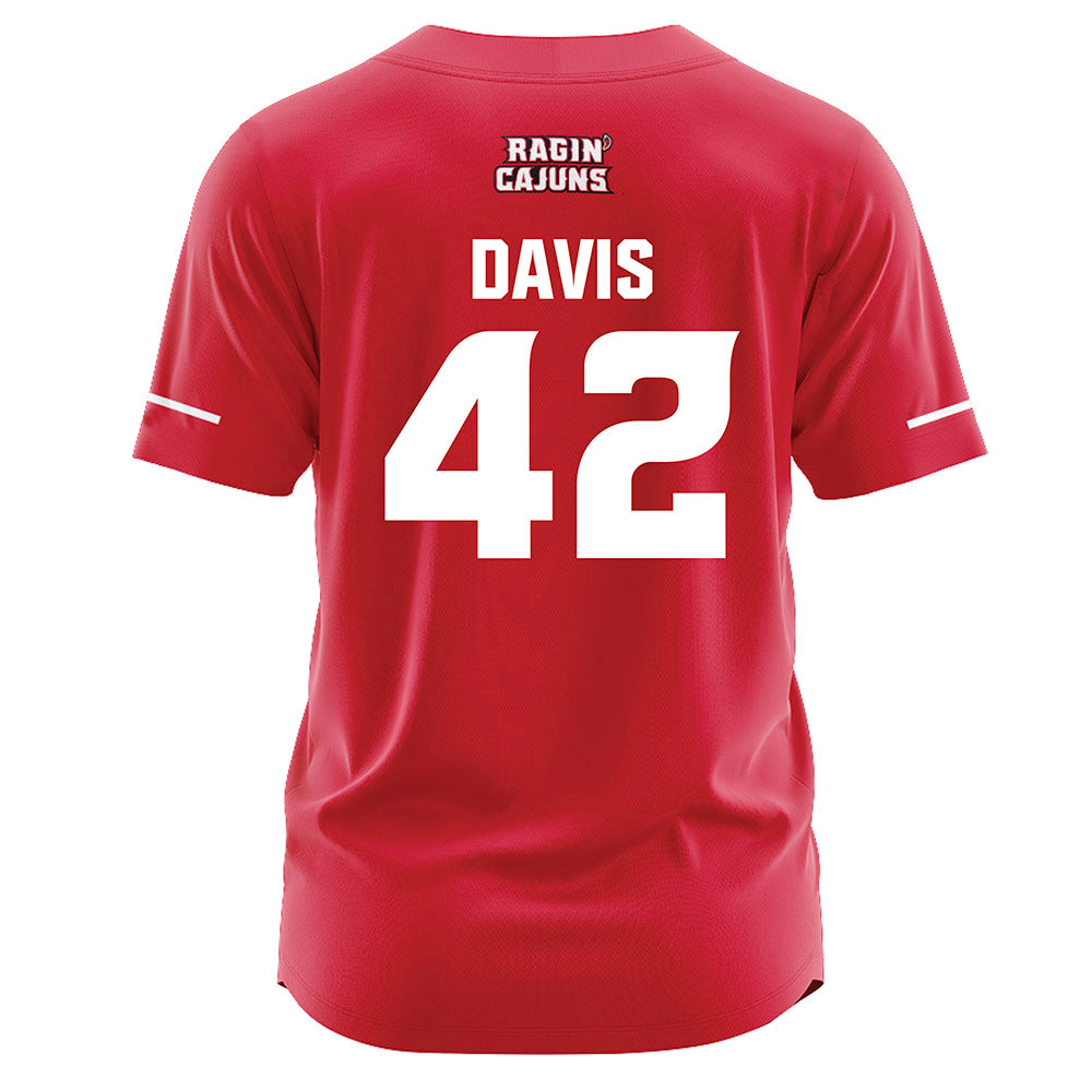 Louisiana - NCAA Softball : Mihyia Davis - Vintage Softball Jersey Red