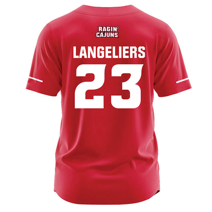 Louisiana - NCAA Softball : Alexa Langeliers - Vintage Softball Jersey Red