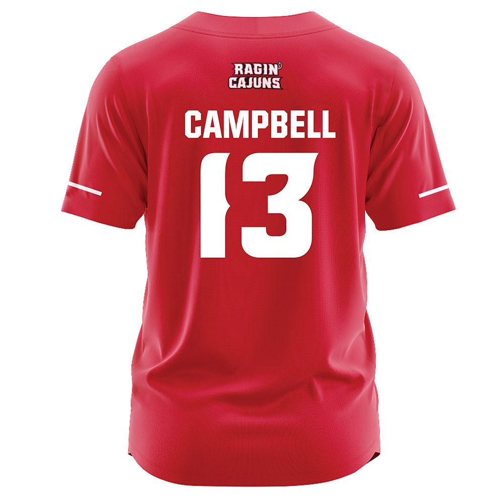 Louisiana - NCAA Softball : Jourdyn Campbell - Vintage Softball Jersey Red