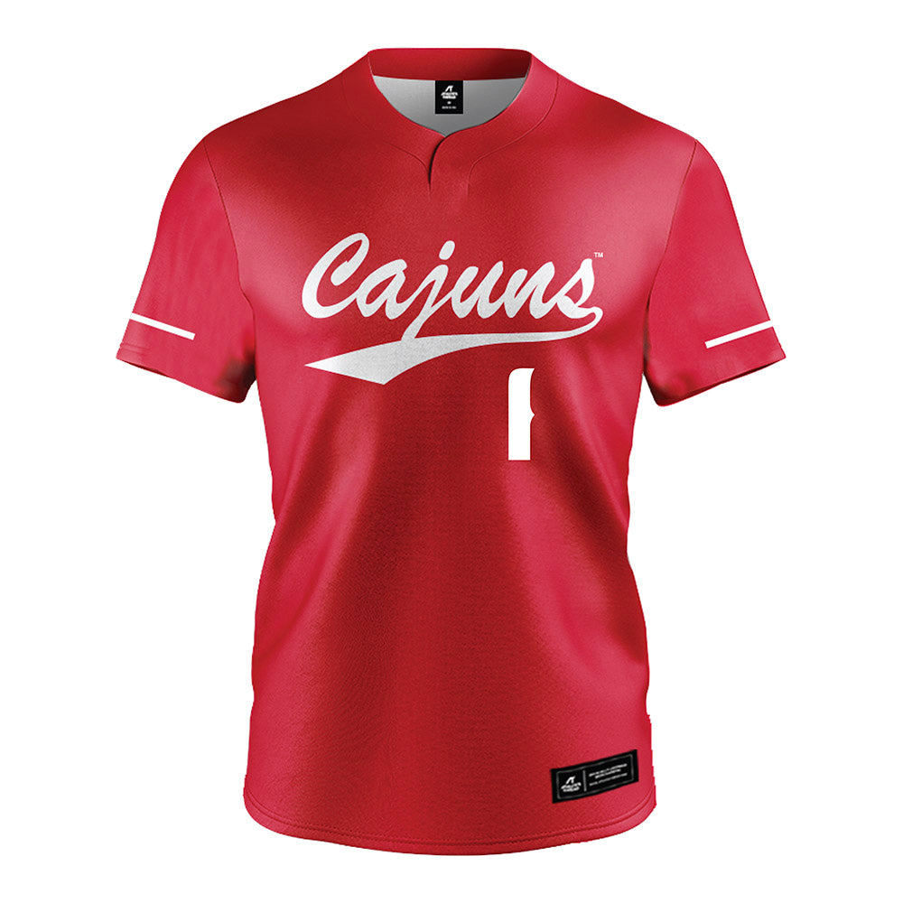 Louisiana - NCAA Softball : Denali Loecker - Vintage Softball Jersey Red