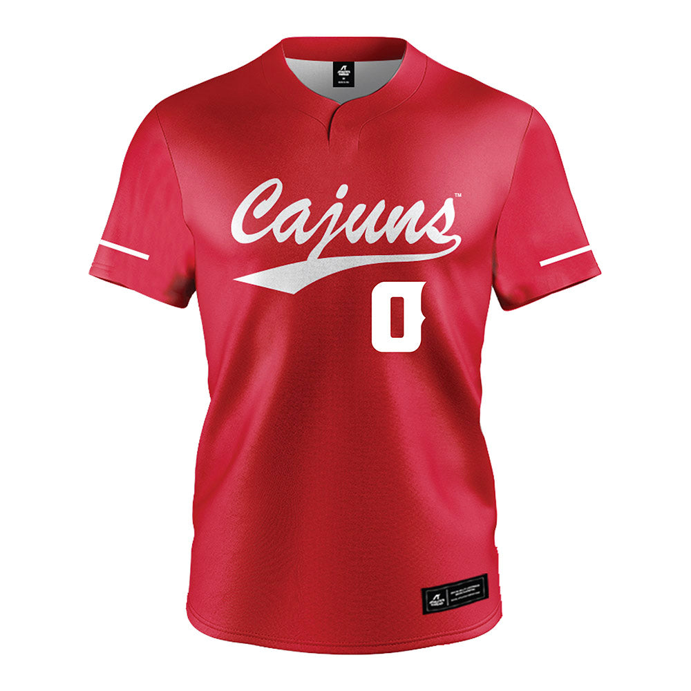Louisiana - NCAA Softball : Mia Liscano - Red Jersey-0