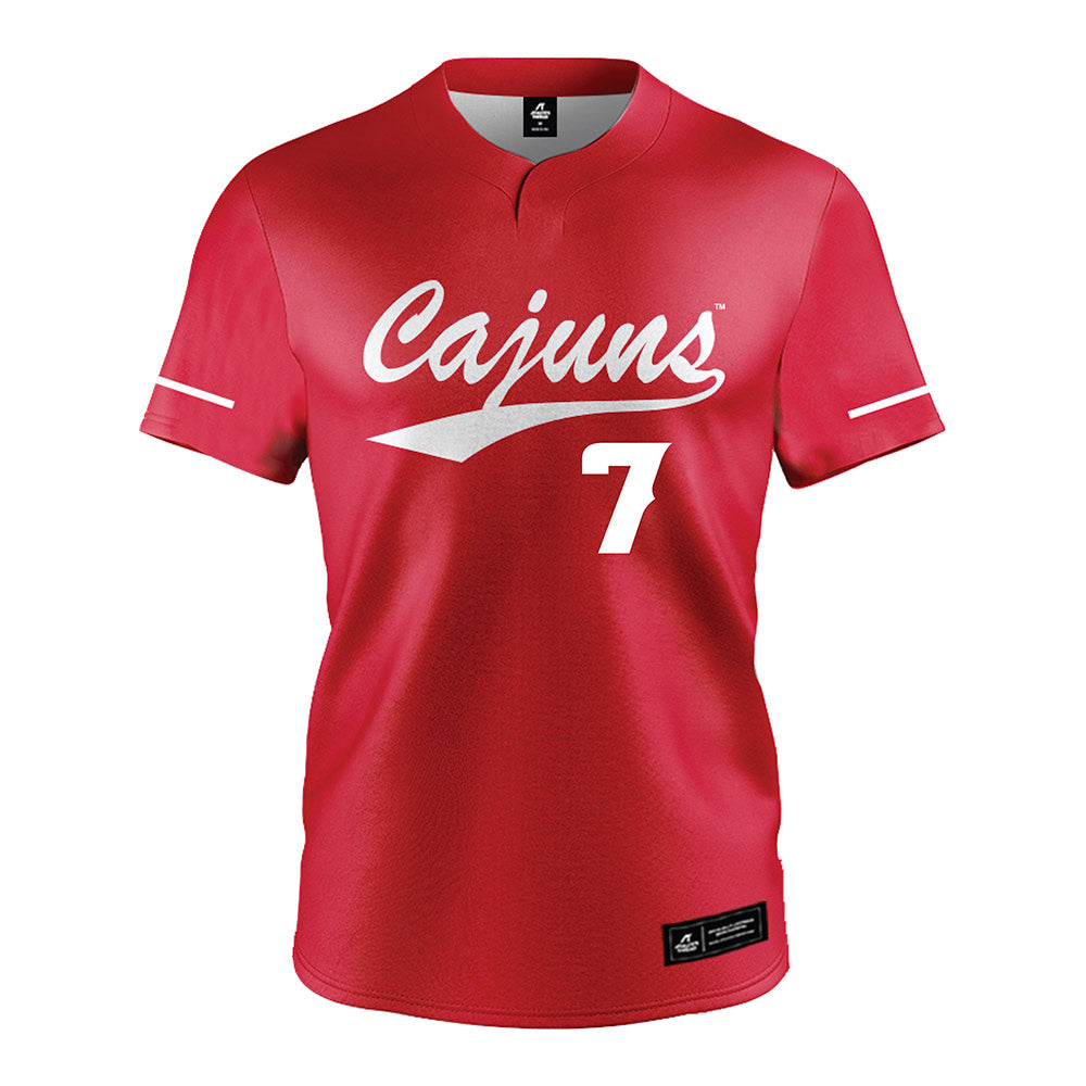 Louisiana - NCAA Softball : Dayzja Williams - Vintage Softball Jersey Red