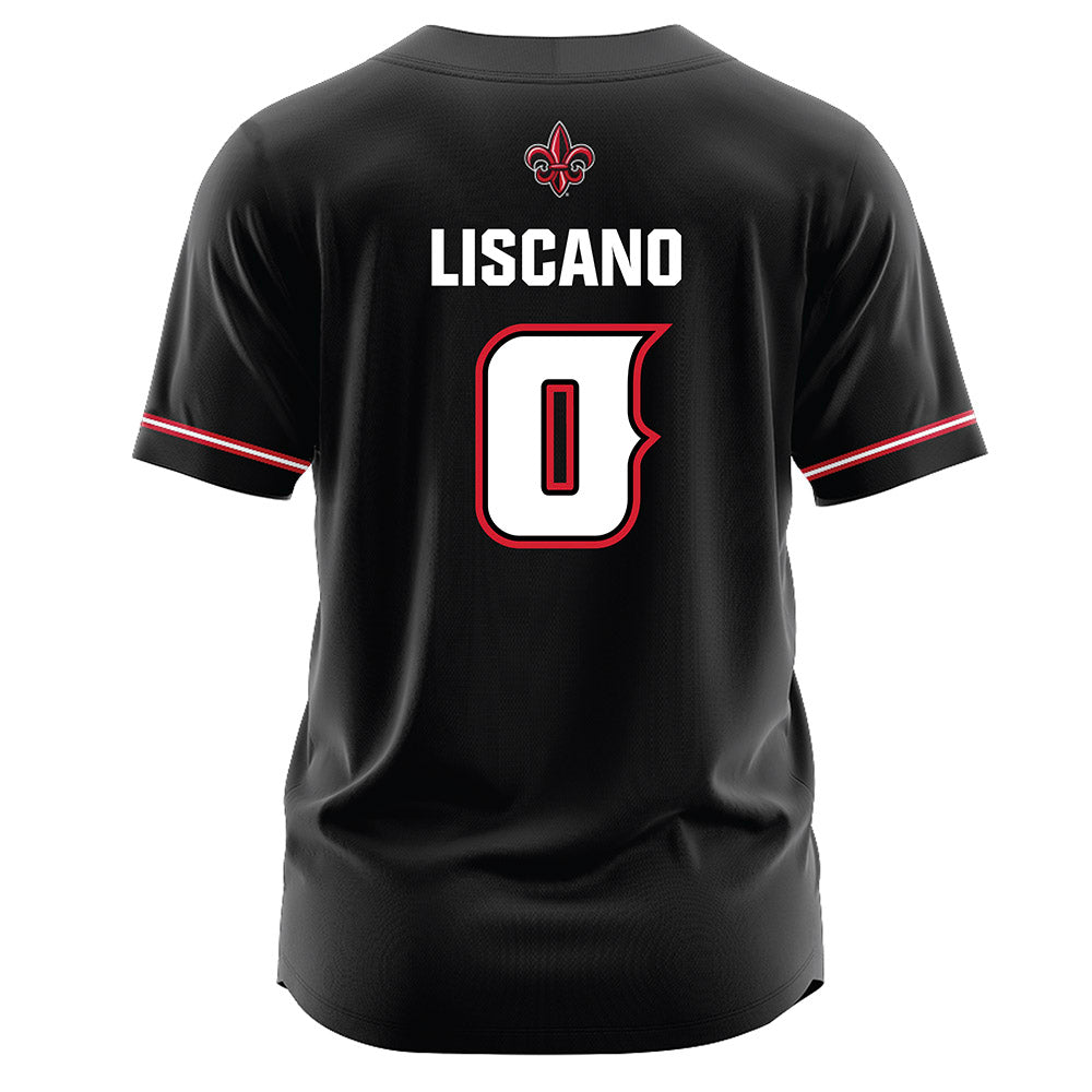 Louisiana - NCAA Softball : Mia Liscano - Black Jersey-1