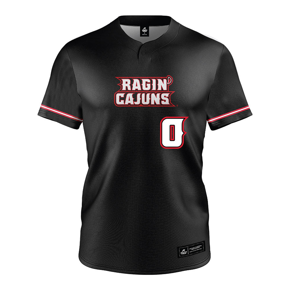 Louisiana - NCAA Softball : Mia Liscano - Black Jersey-0