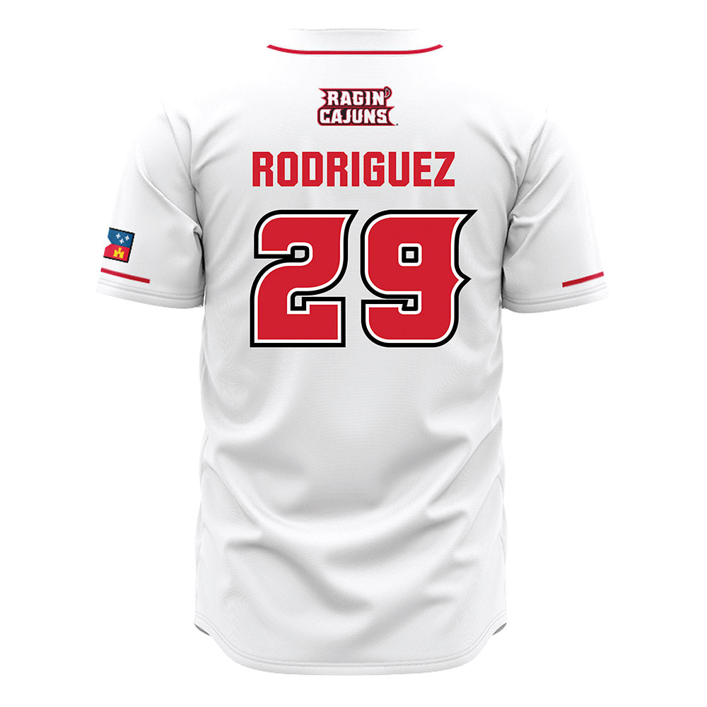 Louisiana - NCAA Baseball : Blaze Rodriguez - White Jersey-1
