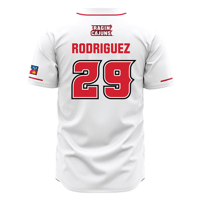 Louisiana - NCAA Baseball : Blaze Rodriguez - White Jersey-1