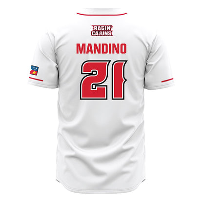 Louisiana - NCAA Baseball : Maddox Mandino - White Jersey-1