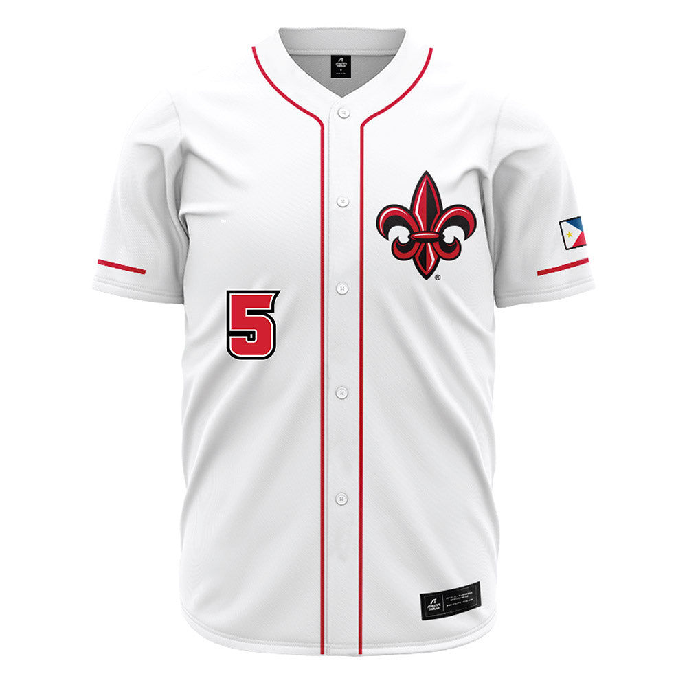 Louisiana - NCAA Baseball : Howard Dobson - White Jersey-0