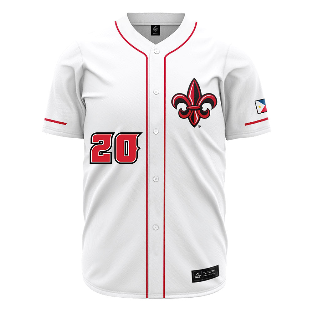 Louisiana - NCAA Baseball : JR Tollett - White Jersey-0