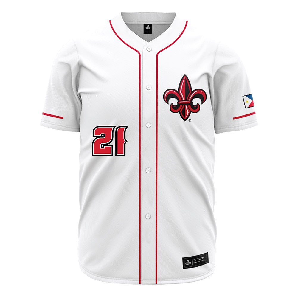 Louisiana - NCAA Baseball : Maddox Mandino - White Jersey-0