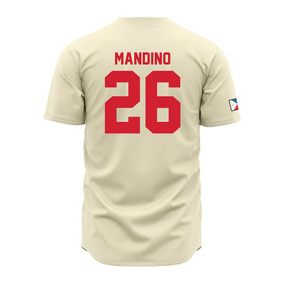 Louisiana - NCAA Baseball : Maddox Mandino - Vintage Baseball Jersey Cream