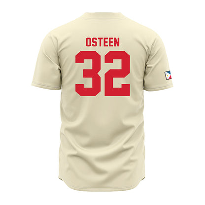 Louisiana - NCAA Baseball : Matthew Osteen - Cream Jersey-1