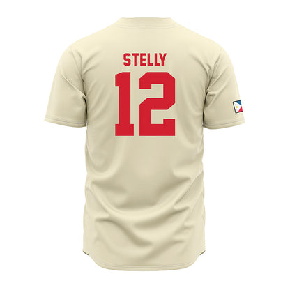Louisiana - NCAA Baseball : Caleb Stelly - Vintage Baseball Jersey Cream
