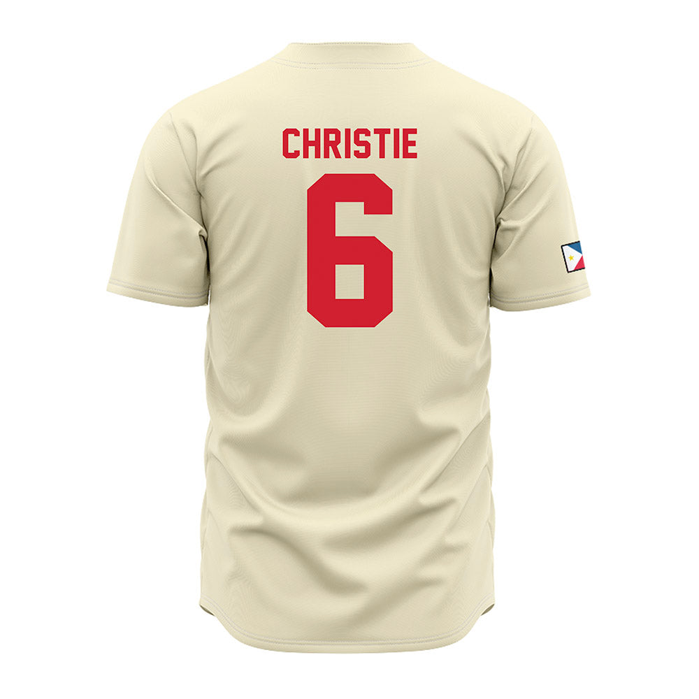 Louisiana - NCAA Baseball : David Christie - Vintage Baseball Jersey Cream