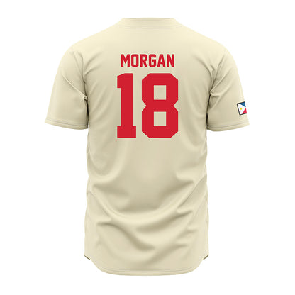 Louisiana - NCAA Baseball : Chase Morgan - Vintage Baseball Jersey Cream