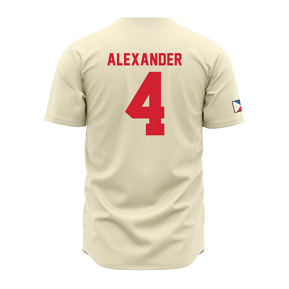 Louisiana - NCAA Baseball : Josh Alexander - Vintage Baseball Jersey Cream