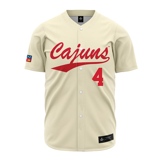 Louisiana - NCAA Baseball : Josh Alexander - Vintage Baseball Jersey Cream