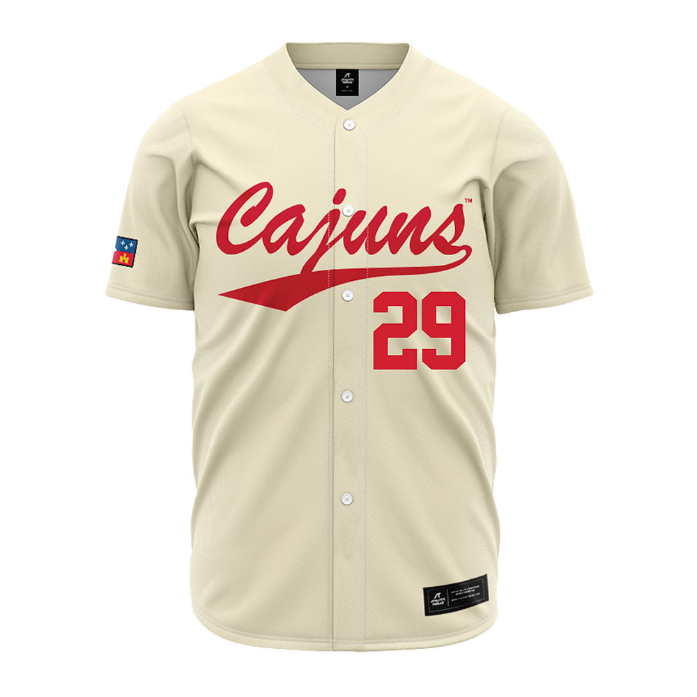 Louisiana - NCAA Baseball : Blaze Rodriguez - Cream Jersey-0