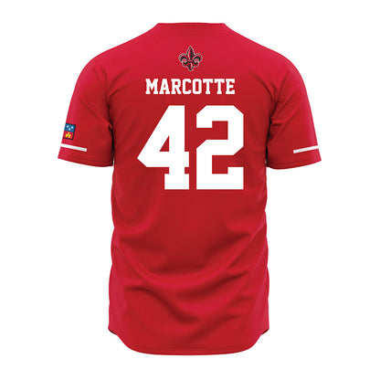 Louisiana - NCAA Baseball : Riley Marcotte - Vintage Baseball Jersey Red