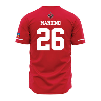 Louisiana - NCAA Baseball : Maddox Mandino - Vintage Baseball Jersey Red
