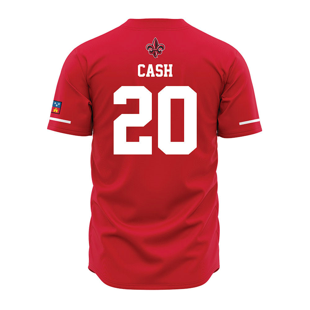 Louisiana - NCAA Baseball : Steven Cash - Vintage Baseball Jersey Red