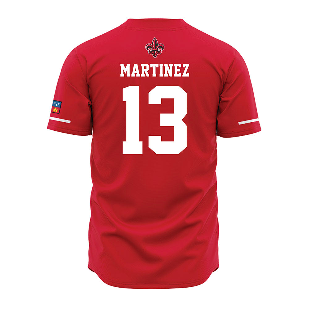 Louisiana - NCAA Baseball : Jack Martinez - Vintage Baseball Jersey Red