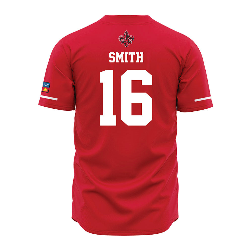 Louisiana - NCAA Baseball : Parker Smith - Red Jersey-1