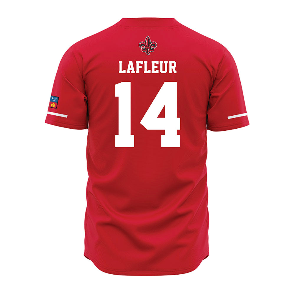 Louisiana - NCAA Baseball : Trey LaFleur - Vintage Baseball Jersey Red