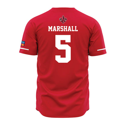 Louisiana - NCAA Baseball : Blake Marshall - Vintage Baseball Jersey Red